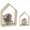 Décor Poissons au fond de la mer 12cm en bois  (x1)