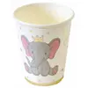 6 GOBELETS CARTON ÉLÉPHANT COURONNÉ 27CL