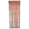 Objet decoratif modele rideau de porte - 90x2.4 m - Rose or metallique