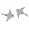 9 CONFETTIS TABLE BOIS RAIE MANTA 3X5CM BLANC