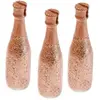 Porte-noms bouteille de champagne rose gold - Lot de 3 - 8 x 2 cm