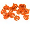 Sachet de 15 Confettis de table CITROUILLES en bois, Orange