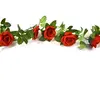 GUIRLANDE ROSES ARTIFICIELLES 1.50 M ROUGE