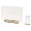 plaque transparente sur socle bois 19x12cm - hobi dek0982