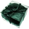 Boite pvc 100 Pétales de rose synthétiques, vert Eucalyptus