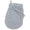Sachet 6 bourses Tressées en Jute gris