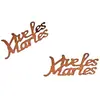 Confettis de table, VIVE LES MARIES chocolat