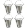Sachet de 4 petits Seaux métal 5cm, Zinc