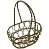 Panier ovale métallique 13cm Chocolat