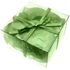 Boite pvc 100 Pétales de rose synthétiques, Vert