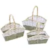 RueDeLaFete Lot 3 Grands Paniers Rectangulaires en osier 18cm, 23cm et...