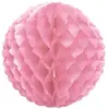 Boule papier festonnée à suspendre - Rose