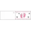 Lot 10 étiquettes Pieds roses