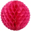 Boule papier festonnée à suspendre - Fuchsia