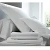 Drap housse Percale Easy BLANC DES VOSGES 160 x 200 cm Coton