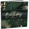 SANTEX 1 Livre d'or anniversaire Jungle Tropicale Chic "Happy Birthday" 24cm REF/8541