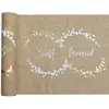 SANTEX 1 Chemin de table coton Just Married 28cm x 3m REF/8484 Décoration mariage nature Champêtre...