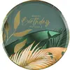 SANTEX 8532-10, Paquet de 10 Assiettes Anniversaire Birthday Jungle
