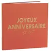 Non communiqué livre d'or anniversaire star 40p 24cm terracotta - générique 000798600000112