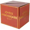 Santex URNE CARTON ANNIVERSAIRE STAR 20CM TERRACOTTA