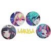 Non communiqué 10 confettis bois manga 5cm multicolore - générique 000848000000099