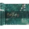 SANTEX 1 Chemin de table anniversaire Jungle tropicale: Happy Birthday 28cm x 3m REF/8529