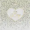 Serviette Girl & Boy Vert - Lot de 20