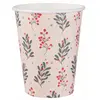 Lot de 10 Gobelets Houx de Noël 25cl