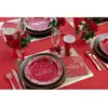 10 ASSIETTES CARTON FEUILLAGE NOËL 22.5CM VERT