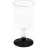 Verre à pied brillant réutilisable - Noir