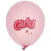 6 BALLONS LATEX POUPÉE GIRLY MODE 30CM ROSE