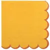 Sachet de 12 Petite Serviettes - Dolce vita Jaune