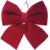 Un Grand nœud papillon velours - Rouge