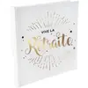 Santex Livre d'Or - Vive La Retraite - Elégant - Blanc - Adulte - Mixte