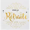 SANTEX 5649-1, Sachet de 20 serviettes Vive la retraite