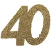 Confettis paillettés 40 ans or - SANTEX - Mixte - Papier - 6 x 5 cm