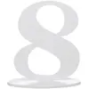 Grand chiffre vertical déco 16cm, Chiffre 8 Blanc
