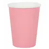 Lot de 10 Gobelets carton 25cl unis, Rose