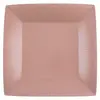 Santex 10 assiettes carton bio carrées 23cm or rose - chalayer 000740800000020
