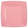 Santex mariage Lot de 10 Assiettes Carrées carton compostables 23x23cm, Rose