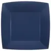 Santex Assiettes - BIO - Carrées 23cm - Bleu Marine - Lot de 10 - Compostables