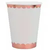 Non communiqué 10 gobelets carton festonné or rose 27cl - 000766200000020