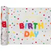Chemin de table HAPPY BIRTHDAY ballon métal 3m