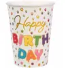 Lot de 10 Gobelets HAPPY BIRTHDAY ballon métallisé 25cl
