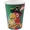 Santex 10 GOBELETS CARTON COCO LE PIRATE 27CL VERT