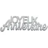 SANTEX 1 Paquet de 10 lettres en bois joyeux anniversaire argent métal pour décoration - REF/7405