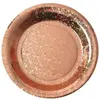 Sachet de 10 Assiettes Etincelantes métal Rose Gold