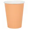 Lot de 10 Gobelets carton 25cl unis, Corail