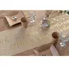 SANTEX 5668-26-30, Chemin de Table Joyeux Anniversaire Coton métallisé Kraft/Or
