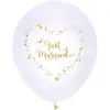 SANTEX Sachet de 8 ballons Just Married métallisés or CH6261 3